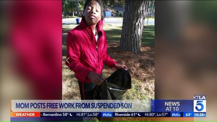 Mom Makes Son Do Free Yard Work as Punishment for School Suspension