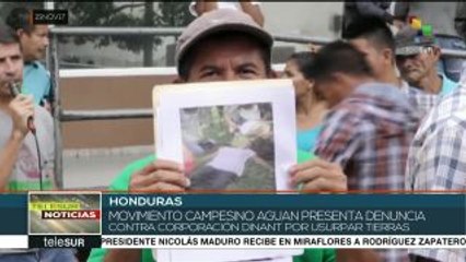 Honduras: campesinos presentan denuncia contra Corporación Dinant