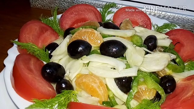 مطبخ أم أسيل: سلطة البسباس مع البرتقال غنية بالفيتامين س لذيذة و مغذيةsalade de fenouil