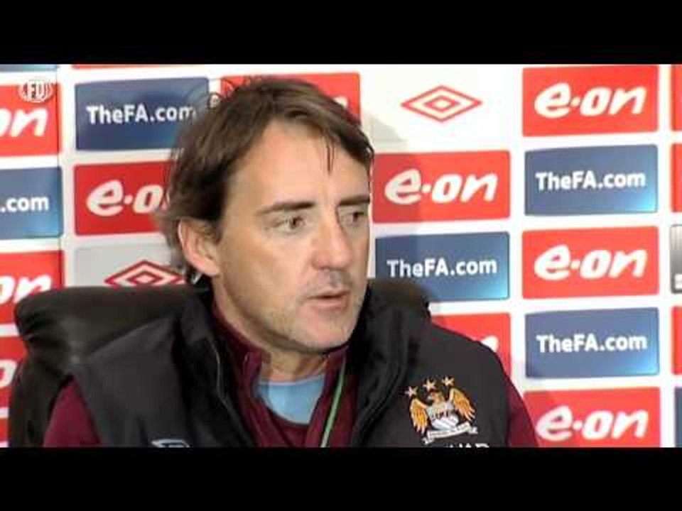 Manchester City v Manchester United: Roberto Mancini