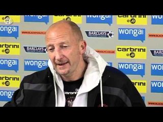 Blackpool v Wigan: Ian Holloway On Relegation