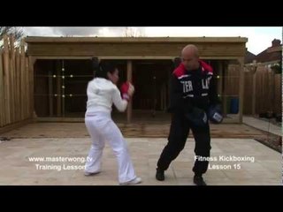 Kickboxing basics - Lesson 15 Jab, Cross, Round kick, Bob and Weave.