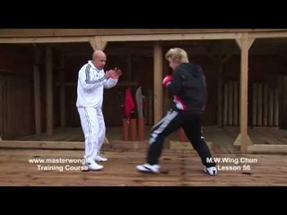 Wing Chun for beginners lesson 56: Basic spar, front kick to the body