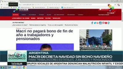 Macri no pagará bono de fin de año a trabajadores y pensionados