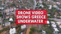 Drone video shows Athens underwater following 'biblical' floods