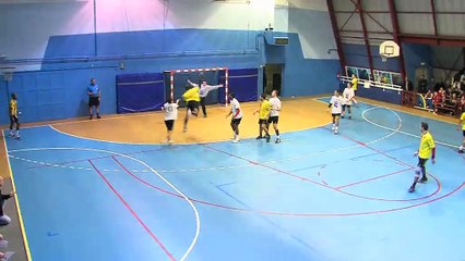 Le capitaine et l'entraîneur de Martigues-Hand-Ball