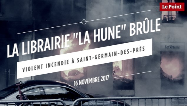 La librairie La Hune brûle : violent incendie à Saint-Germain-Des-Prés