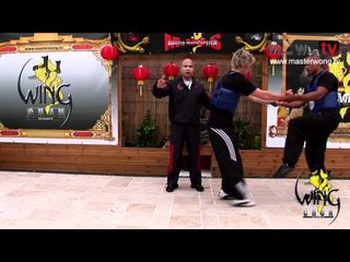 Wing Chun techniques -Energy Drill lesson 12 (Grab, kick to the chest)