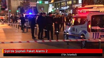 Şişli'de Şüpheli Paket Alarmı 2