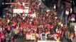 Unions protest against Macron's reforms in Marseille