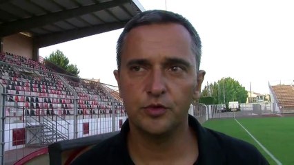 L'analyse d'après match avec le coach sang et or Jean-Luc Vannuchi