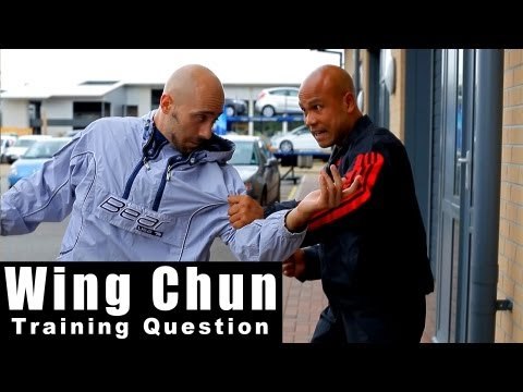 Wing Chun training - wing chun how to deal with grab and punch in the street Q33