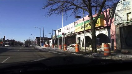 DETROIT WEST SIDE WAR ZONE  HOOD GAS STATION