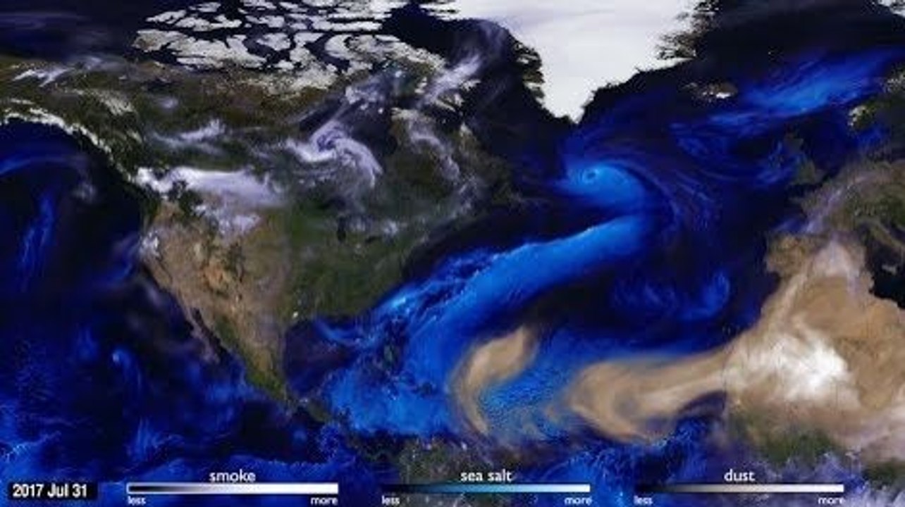 Une simulation des récents ouragans (2017)