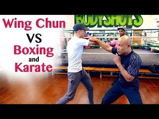 Wing Chun vs Karate and Boxing - Destroy the Cross