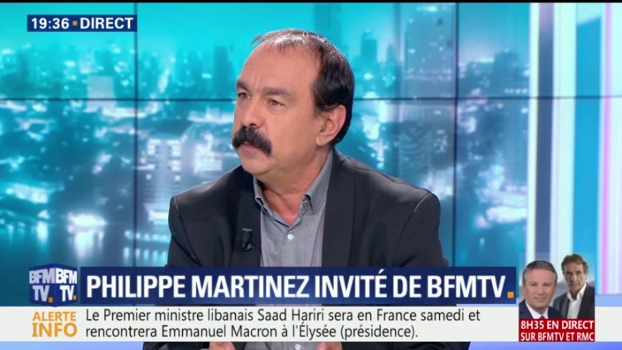 "Monsieur Macron rêve d'avoir des gens qui pensent comme lui autour de lui", dit Philippe Martinez