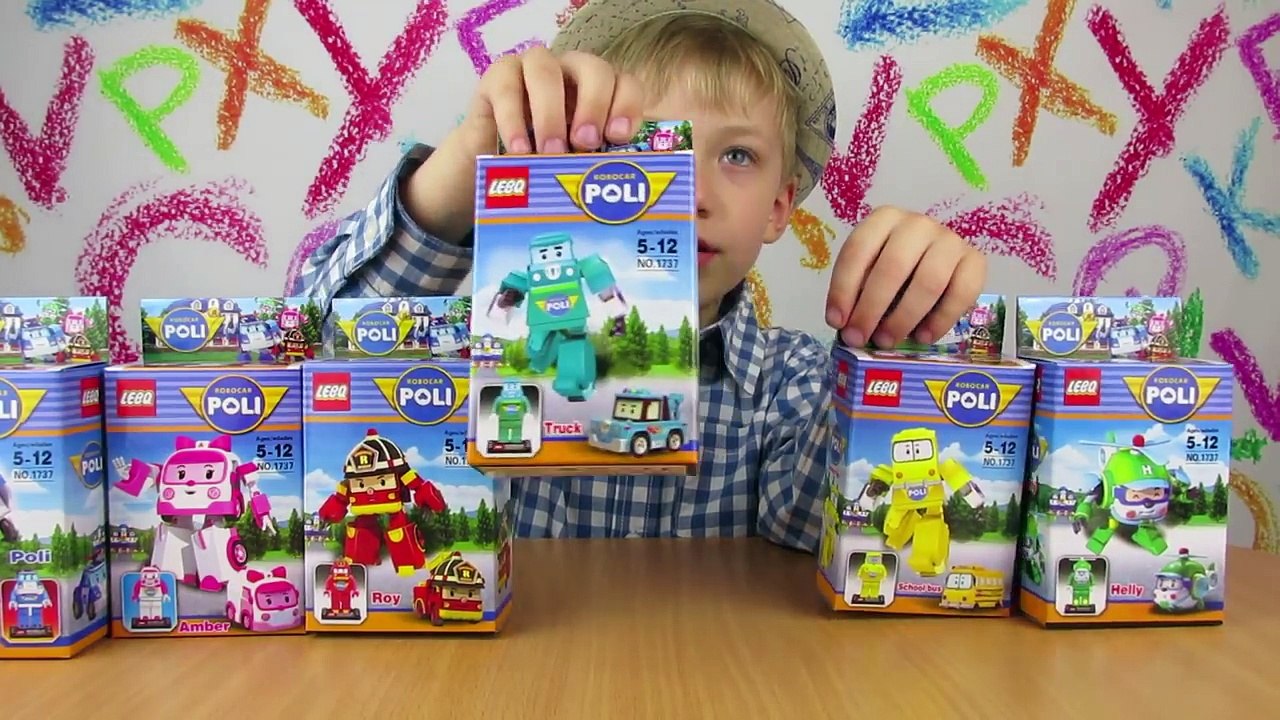 Мини-фигурки РОБОКАР ПОЛИ 6 Наборов RobocarPoli 로보카 폴리 Обзор на русском Видео для детей
