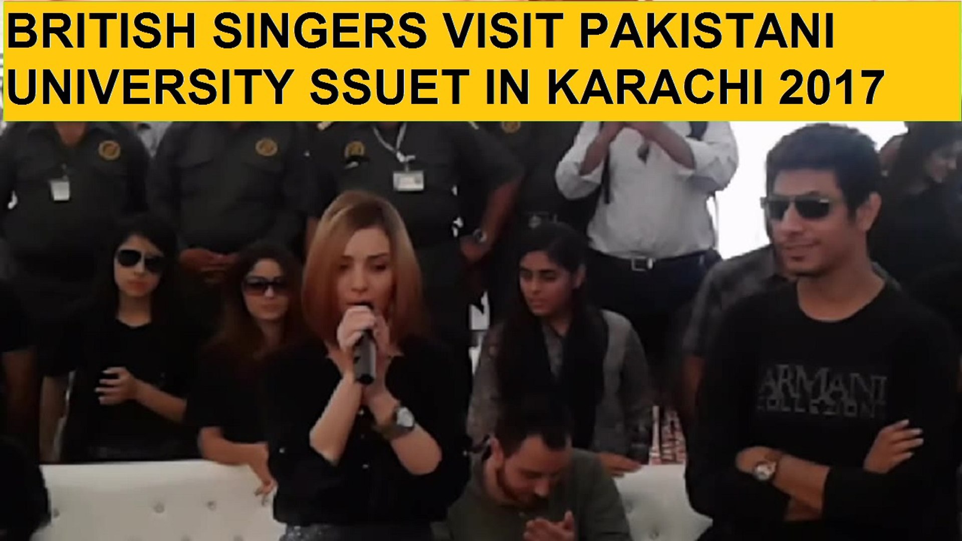 ⁣romanian singer sing beautiful songs with pakistani students
