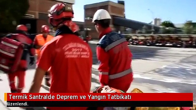 Termik Santralde Deprem ve Yangın Tatbikatı