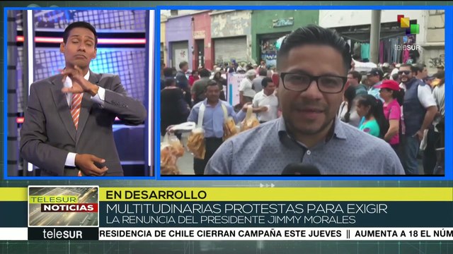 Guatemala: movilizaciones para exigir renuncia del presidente Morales