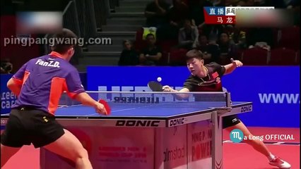 Ma Long Side Spin Serve Technique Slow Motion 2016