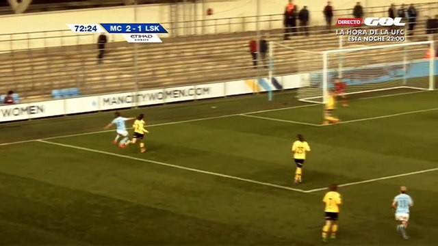2-1 Nikita Parris Goal UEFA Women's Champions League Round 2 - 16.11.2017 Man City (W) 2-1 LSK...