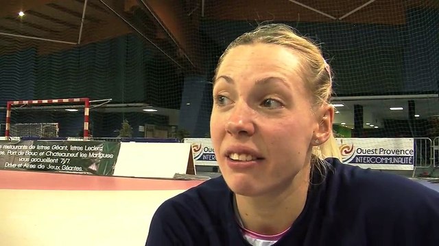 Réaction d' Ivana Vasin, passeuse du Istres Ouest Provence Volley