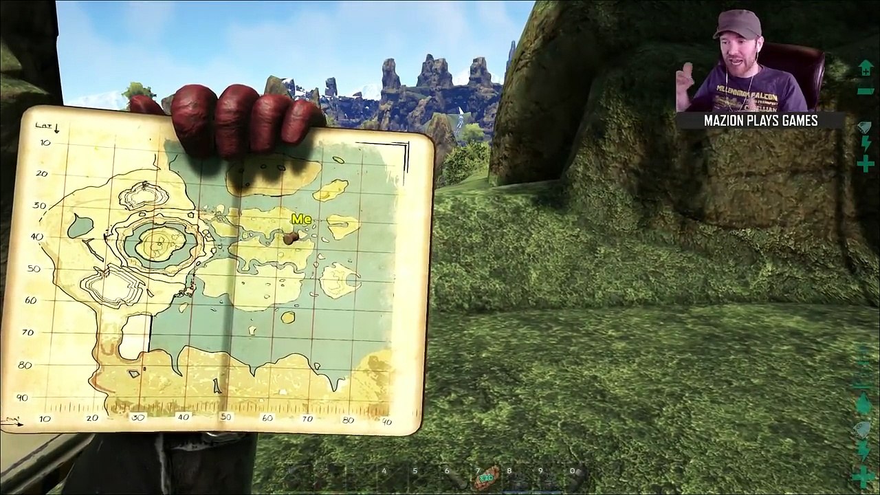 ARK: SURVIVAL EVOLVED - SECRET CAVE LOOT AND WATERFALL BASE LOCATION! (THE CENTER) - S4E30 GAMEPLAY