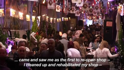 In Aleppo, restoration of an old city market devasted by war