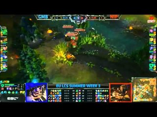 [LCS EU Mùa Hè 2013] [T3 - N3] Gambit BenQ vs Ninjas in Pyjamas [30.06.2013]