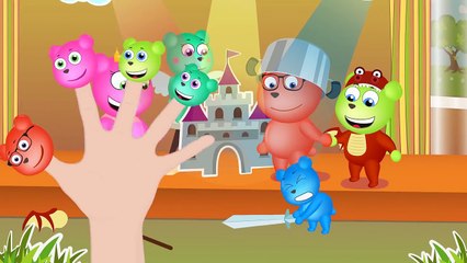Mega Gummy Bear Play in The Theatre Finger Family Nursery Rhymes for Kids Toys Fun