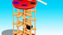 Learn Colors with Wooden Ball Hammer Educational Toys - Colors and Shapes Videos Collection