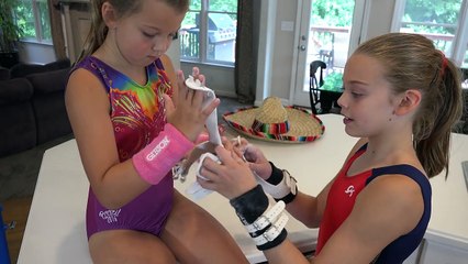 Gymnastics Grips and Salsa | Whitneys Kitchen Gymnastics