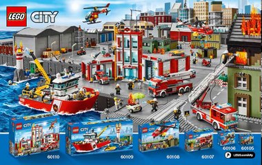2016 Lego City Fire Station instructions 60110