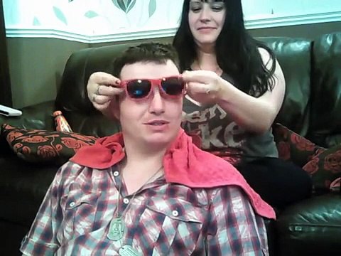 ASMR HAIR PLAY / HAIR BRUSH / HAIR STYLING ON MY BOYFRIEND - RELAXING & FUN STEREO SOUNDS