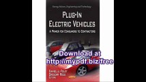 Plug-In Electric Vehicles (Energy Science, Engineering and Technology)