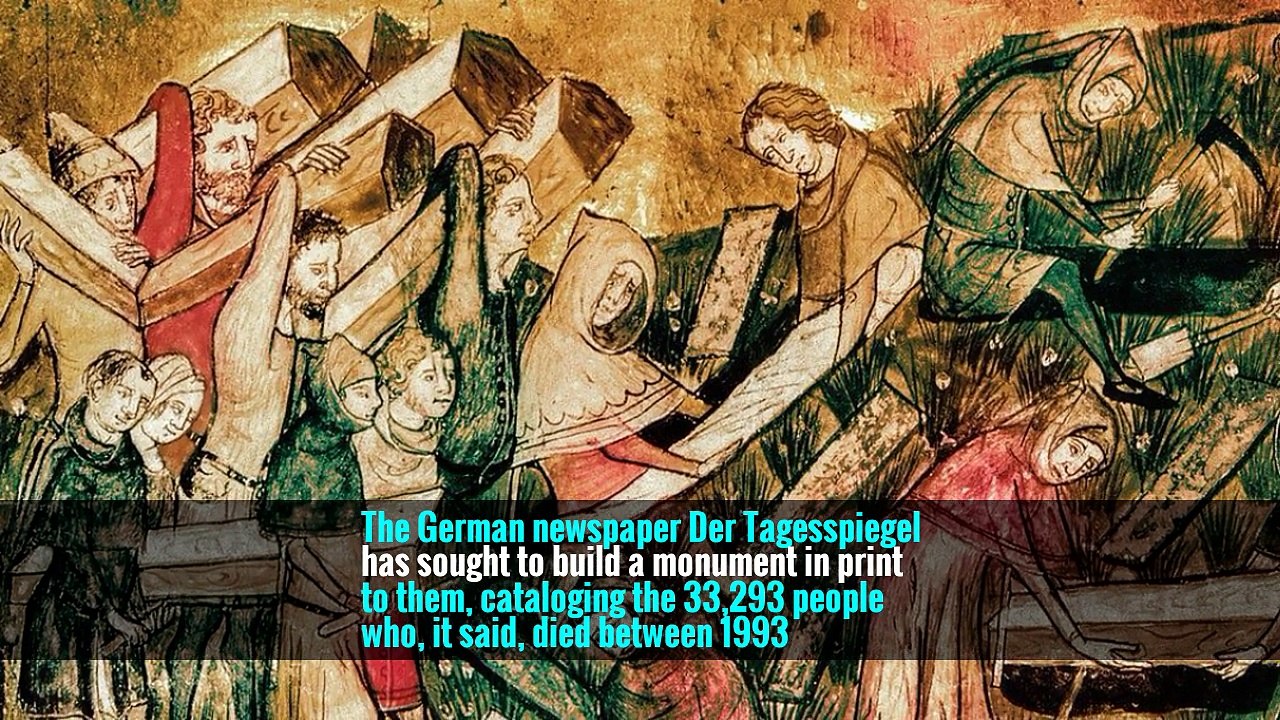 German Newspaper Catalogs 33,293 Who Died Trying to Enter Europe