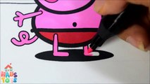Peppa Pig Coloring Book Pages Kids Fun Art Activities Videos for Children Learning Rainbow Colors-1UDCQh2CU5w