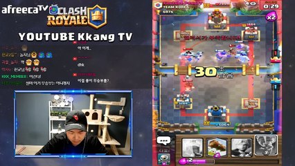 강철vsPONG 한치 양보도 없는 명승부 세계랭킹 7위 달성!!.클래시로얄 Clash Royale KKANGTV