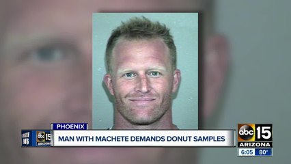 Man threatens donut employee after being refused free samples