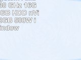 Office PC System AMD FX4300 4x38 GHz 16GB RAM 2000GB HDD nVidia GT730 2GB 500W inkl