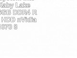 Gamer PC System Intel i77700K Kaby Lake 4x42 GHz 16GB DDR4 RAM 2000GB HDD nVidia