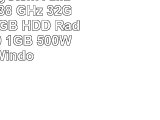 Office PC System AMD FX4300 4x38 GHz 32GB RAM 1000GB HDD Radeon HD3000 1GB 500W inkl