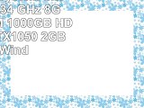 Gamer PC System Intel i76700 4x34 GHz 8GB DDR4 RAM 1000GB HDD nVidia GTX1050 2GB inkl