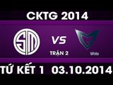 [03.10.2014] SSW vs TSM  [CKTG2014 - Tứ Kết 1][Trận 2]