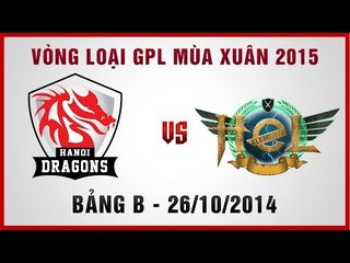 [26.10.2014] HND vs DNE [VLGPL Mùa Xuân 2015][TieBreak Bảng B]