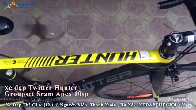 Trải nghiệm xe đạp đua Twitter Hunter Groupset Sram 10sp