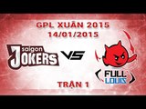 [14.01.2015 ] SAJ vs HFL [GPL Xuân 2015] [Trận 1]