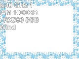 Gamer PC System Intel i76700K 4x40 GHz 16GB DDR4 RAM 1000GB HDD Radeon RX580 8GB inkl