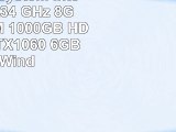 Gamer PC System Intel i76700 4x34 GHz 8GB DDR4 RAM 1000GB HDD nVidia GTX1060 6GB inkl